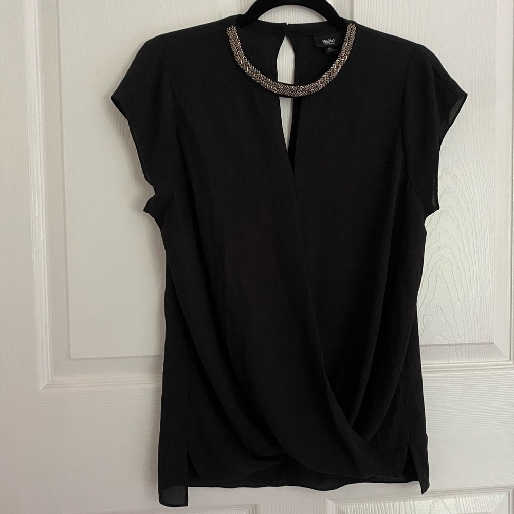 Mossimo sheer beaded blouse